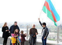 Azerbaijan marks National Flag Day. Baku, Azerbaijan, Nov.09, 2014