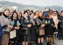 Azerbaijan marks National Flag Day. Baku, Azerbaijan, Nov.09, 2014