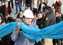 Azerbaijan marks National Flag Day. Baku, Azerbaijan, Nov.09, 2014