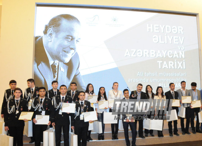 Countrywide competition "Heydar Aliyev and the history of Azerbaijan". Baku, Azerbaijan, Nov.12, 2014