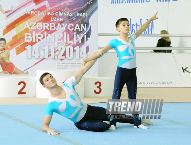 Akrobatika gimnastikası üzrə Azərbaycan Birinciliyi. Bakı, Azərbaycan, 14 noyabr 2014