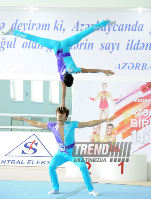 Akrobatika gimnastikası üzrə Azərbaycan Birinciliyi. Bakı, Azərbaycan, 14 noyabr 2014