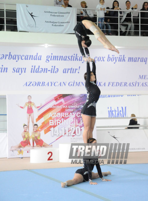 Akrobatika gimnastikası üzrə Azərbaycan Birinciliyi. Bakı, Azərbaycan, 14 noyabr 2014