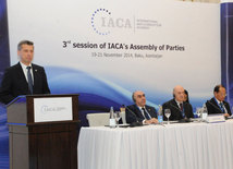 The 3rd session of the Assembly of Parties of the International Anti-Corruption Academy. Baku, Azerbaijan, Nov.19, 2014