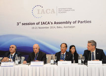 The 3rd session of the Assembly of Parties of the International Anti-Corruption Academy. Baku, Azerbaijan, Nov.19, 2014