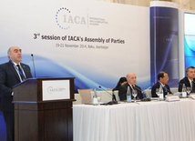 The 3rd session of the Assembly of Parties of the International Anti-Corruption Academy. Baku, Azerbaijan, Nov.19, 2014