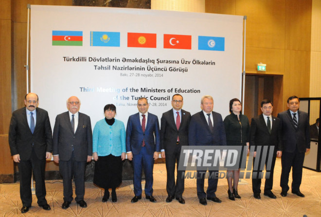 Third meeting of the Ministers of Education of the Turkic Council. Baku, Azerbaijan, Nov.28. 2014