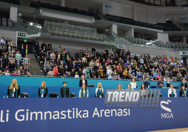 Bədii gimnastika üzrə 21-ci Azərbaycan birinciliyi, Bakı çempionatı, Bölgələrarası Kubok. Bakı, Azərbaycan, 11 dekabr 2014 