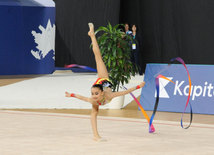 Bədii gimnastika üzrə Azərbaycan birinciliyi və Bakı çempionatı başa çatıb. Bakı, Azərbaycan, 12 dekabr 2014 