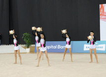 Bədii gimnastika üzrə Azərbaycan birinciliyi və Bakı çempionatı başa çatıb. Bakı, Azərbaycan, 12 dekabr 2014 