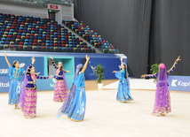 Bədii gimnastika üzrə Azərbaycan birinciliyi və Bakı çempionatı başa çatıb. Bakı, Azərbaycan, 12 dekabr 2014 