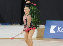 Bədii gimnastika üzrə Azərbaycan birinciliyi və Bakı çempionatı başa çatıb. Bakı, Azərbaycan, 12 dekabr 2014 