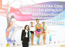 Bədii gimnastika üzrə Azərbaycan birinciliyi və Bakı çempionatı başa çatıb. Bakı, Azərbaycan, 12 dekabr 2014 