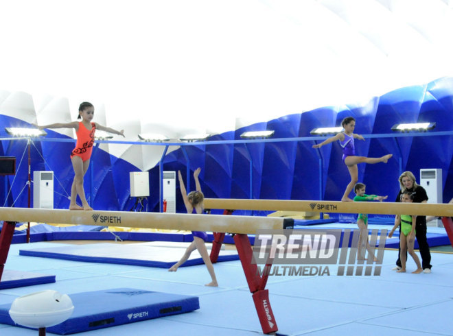 Kiçik yaşlı idmançılar arasında idman gimnastikası üzrə ilk turnir. Bakı, Azərbaycan, 19 dekabr 2014