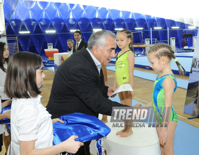 Kiçik yaşlı idmançılar arasında idman gimnastikası üzrə ilk turnir. Bakı, Azərbaycan, 19 dekabr 2014