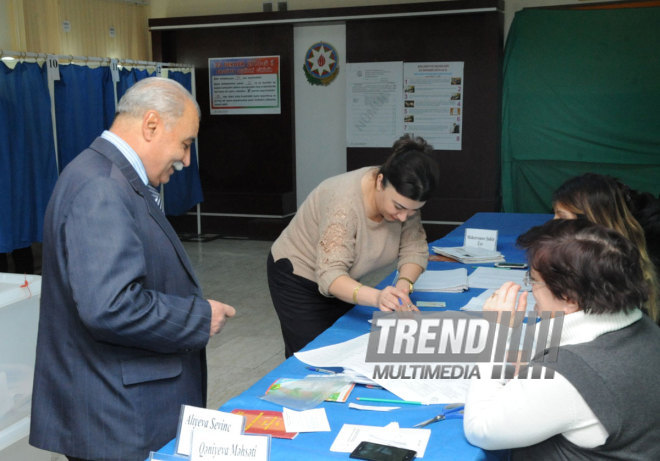 Bələdiyyə seçkilərindən görüntülər. Bakı, Azərbaycan, 23 dekabr 2014 