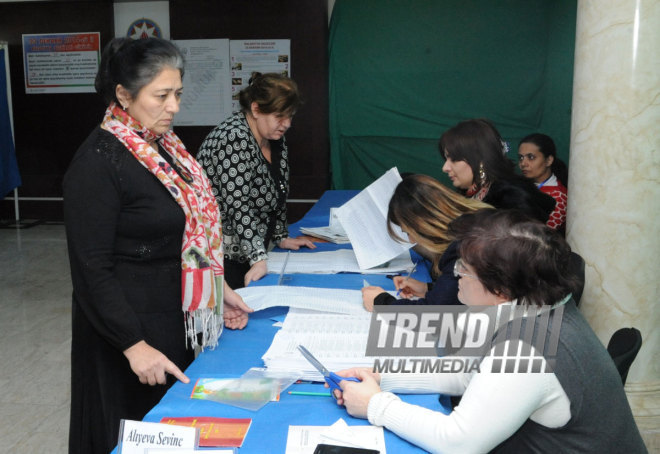 Bələdiyyə seçkilərindən görüntülər. Bakı, Azərbaycan, 23 dekabr 2014 