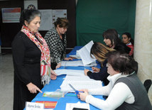 Bələdiyyə seçkilərindən görüntülər. Bakı, Azərbaycan, 23 dekabr 2014 