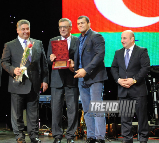 2014-cü ilin idman yekunlarına həsr olunmuş təntənəli mərasim. Bakı, Azərbaycan, 24 dekabr 2014