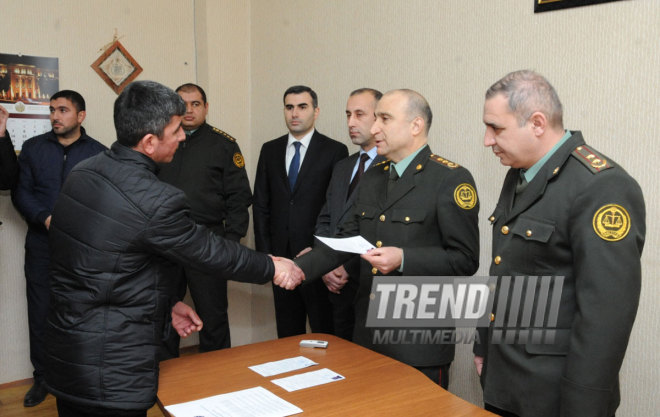 The Penitentiary Service of Azerbaijan’s Justice Ministry started execution of the pardon order signed by President Ilham Aliyev. Baku, Azerbaijan, Dec.30, 2014