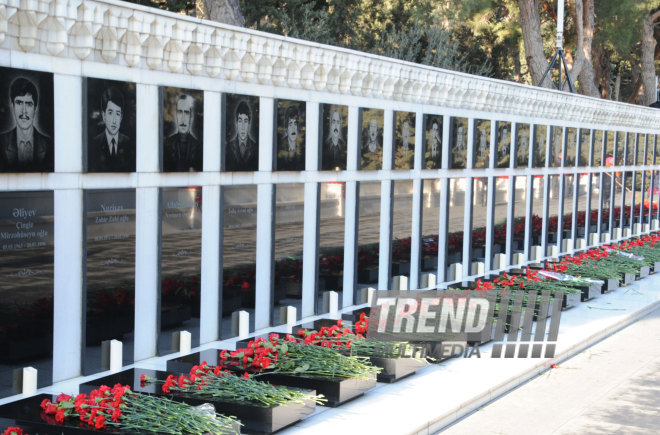 Azerbaijani public honors 20 January tragedy victims’ blessed memory. Baku, Azerbaijan, Jan.20, 2015