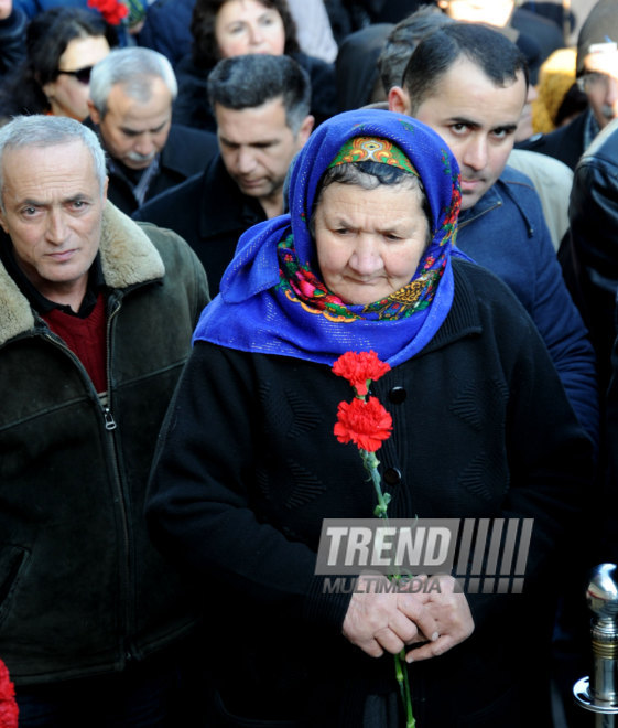 Azerbaijani public honors 20 January tragedy victims’ blessed memory. Baku, Azerbaijan, Jan.20, 2015