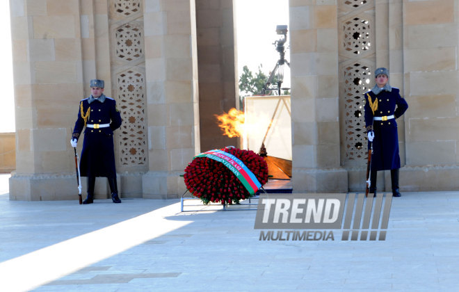 Azerbaijani public honors 20 January tragedy victims’ blessed memory. Baku, Azerbaijan, Jan.20, 2015