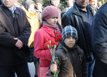 Azerbaijani public honors 20 January tragedy victims’ blessed memory. Baku, Azerbaijan, Jan.20, 2015