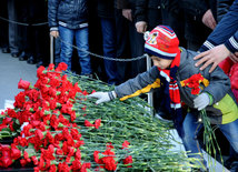 Azerbaijani public honors 20 January tragedy victims’ blessed memory. Baku, Azerbaijan, Jan.20, 2015