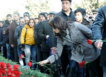 Azerbaijani public honors 20 January tragedy victims’ blessed memory. Baku, Azerbaijan, Jan.20, 2015