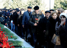 Azerbaijani public honors 20 January tragedy victims’ blessed memory. Baku, Azerbaijan, Jan.20, 2015