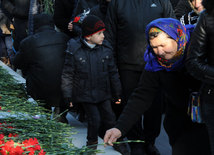 Azerbaijani public honors 20 January tragedy victims’ blessed memory. Baku, Azerbaijan, Jan.20, 2015