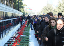 Azerbaijani public honors 20 January tragedy victims’ blessed memory. Baku, Azerbaijan, Jan.20, 2015