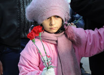 Azerbaijani public honors 20 January tragedy victims’ blessed memory. Baku, Azerbaijan, Jan.20, 2015