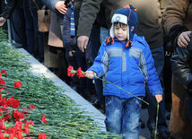 Azerbaijani public honors 20 January tragedy victims’ blessed memory. Baku, Azerbaijan, Jan.20, 2015