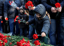 Azerbaijani public honors 20 January tragedy victims’ blessed memory. Baku, Azerbaijan, Jan.20, 2015