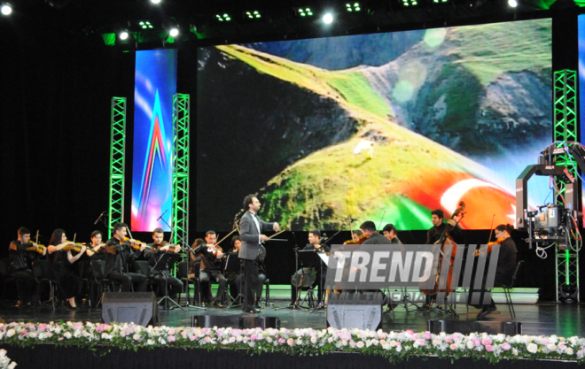 2 Fevral - Gənclər Günü münasibəti ilə istedadlı və yaradıcı gənclərin mükafatlandırılması mərasimi. Bakı, Azərbaycan, 02 fevral 2015 