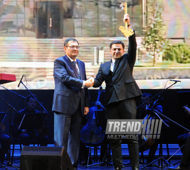 2 Fevral - Gənclər Günü münasibəti ilə istedadlı və yaradıcı gənclərin mükafatlandırılması mərasimi. Bakı, Azərbaycan, 02 fevral 2015 