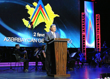 Tədbiri giriş nitqi ilə gənclər və idman naziri Azad Rəhimov açıb. Bakı, Azərbaycan, 02 fevral 2015 