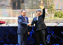 2 Fevral - Gənclər Günü münasibəti ilə istedadlı və yaradıcı gənclərin mükafatlandırılması mərasimi. Bakı, Azərbaycan, 02 fevral 2015 