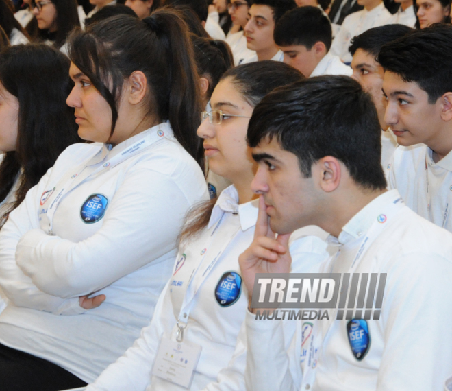 Future Scholars fourth republican contest opening ceremony. Baku, Azerbaijan, Feb.12, 2015 