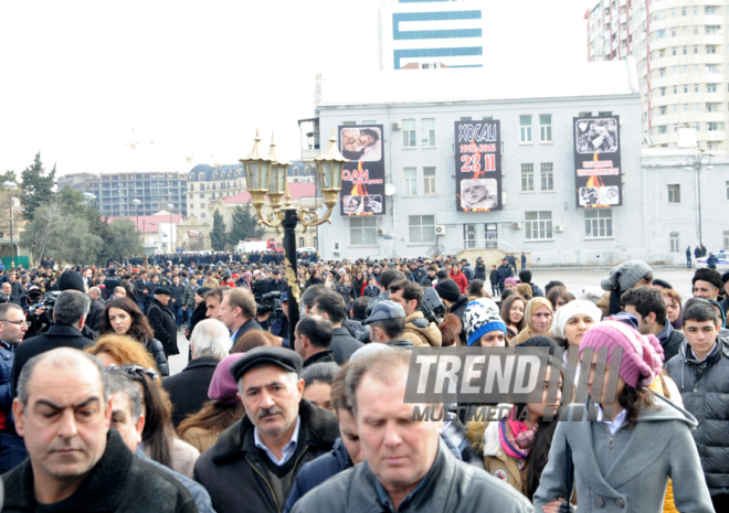 Azerbaijani public reveres memory of Khojaly genocide victims. Baku, Azerbaijan, Feb.26, 2015