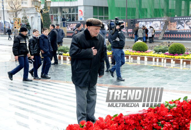 Azerbaijani public reveres memory of Khojaly genocide victims. Baku, Azerbaijan, Feb.26, 2015