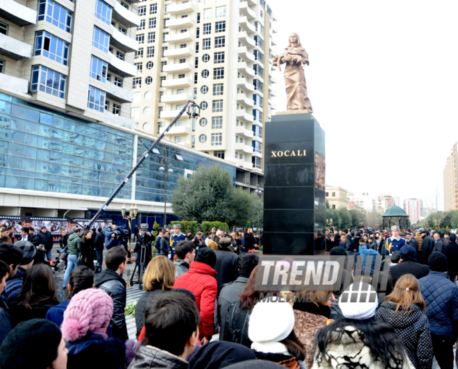 Azerbaijani public reveres memory of Khojaly genocide victims. Baku, Azerbaijan, Feb.26, 2015