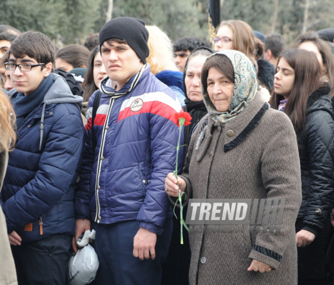 Azerbaijani public reveres memory of Khojaly genocide victims. Baku, Azerbaijan, Feb.26, 2015