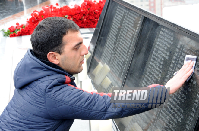 Azerbaijani public reveres memory of Khojaly genocide victims. Baku, Azerbaijan, Feb.26, 2015