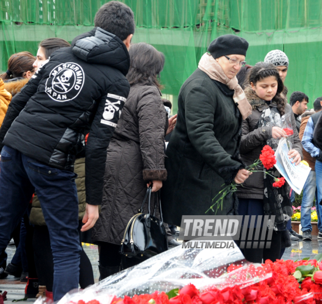 Azerbaijani public reveres memory of Khojaly genocide victims. Baku, Azerbaijan, Feb.26, 2015