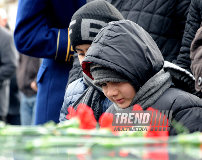 Azerbaijani public reveres memory of Khojaly genocide victims. Baku, Azerbaijan, Feb.26, 2015