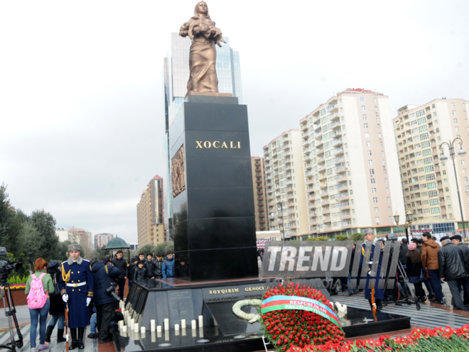 Azerbaijani public reveres memory of Khojaly genocide victims. Baku, Azerbaijan, Feb.26, 2015