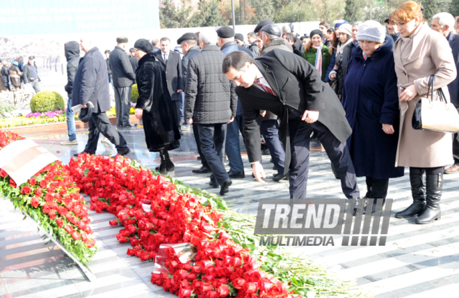 Azerbaijani public reveres memory of Khojaly genocide victims. Baku, Azerbaijan, Feb.26, 2015